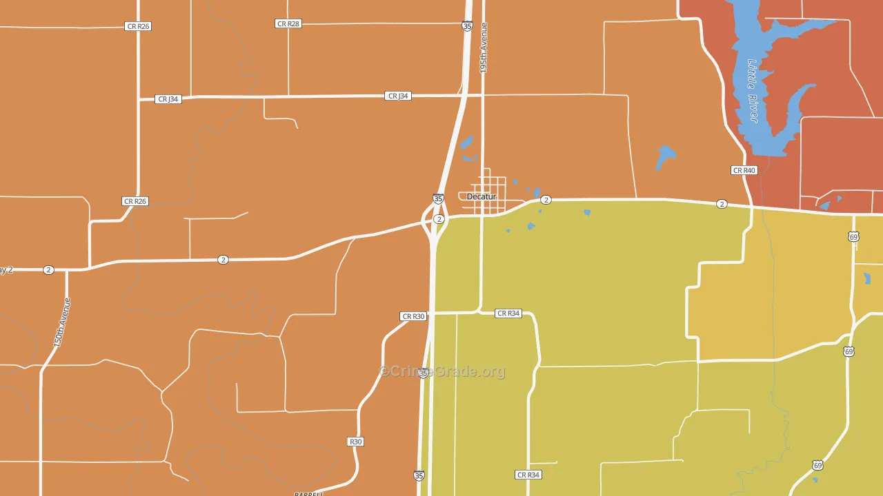 50067, IA Map of Drug-Related Crime Rates