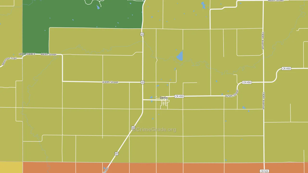 50068, IA Map of Drug-Related Crime Rates