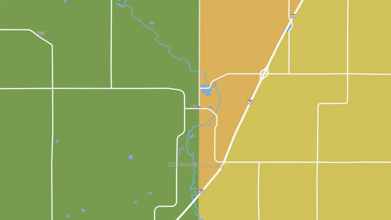 50071, IA Map of Drug-Related Crime Rates