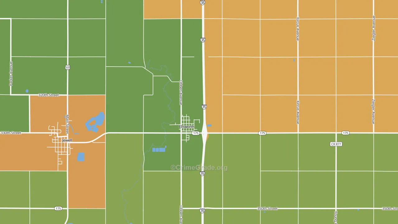 50075, IA Map of Drug-Related Crime Rates