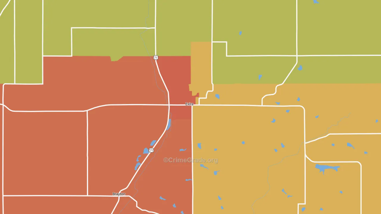 50076, IA Map of Drug-Related Crime Rates