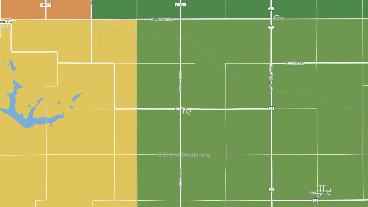 50104, IA Map of Drug-Related Crime Rates