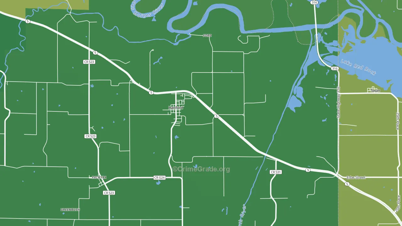 50118, IA Map of Drug-Related Crime Rates