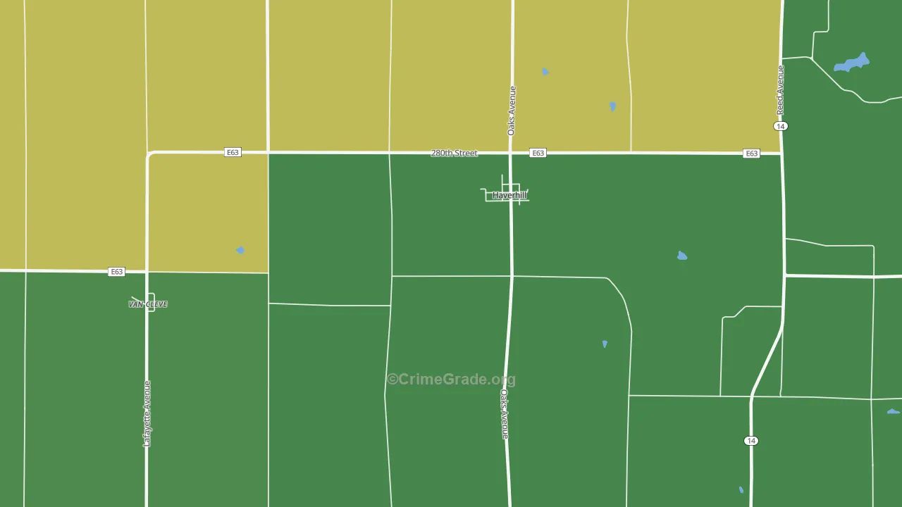 50120, IA Map of Drug-Related Crime Rates