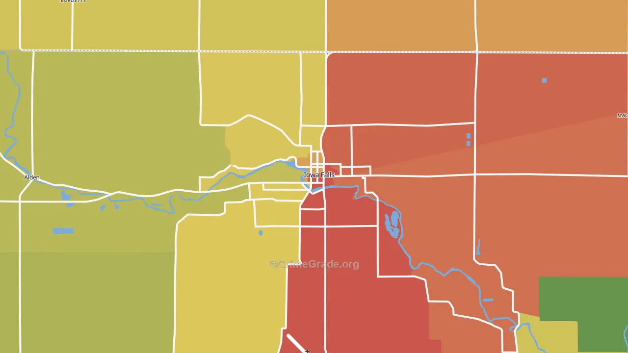 50126, IA Map of Drug-Related Crime Rates
