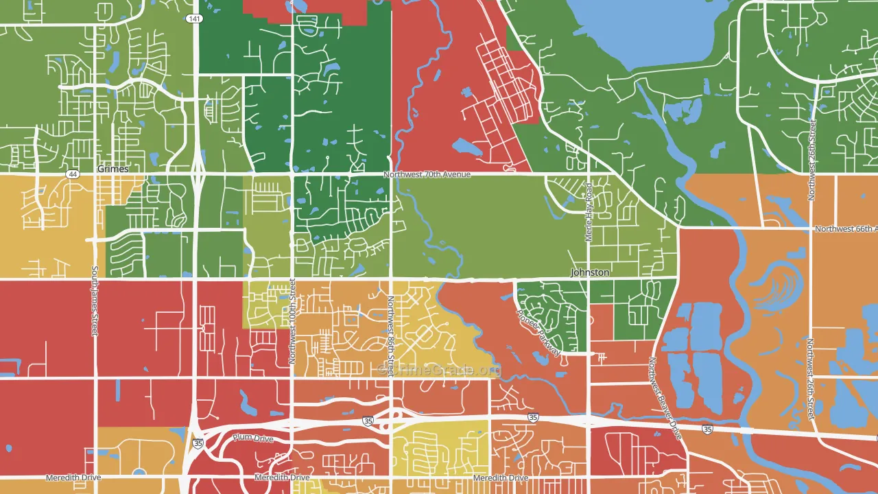 50131, IA Map of Drug-Related Crime Rates