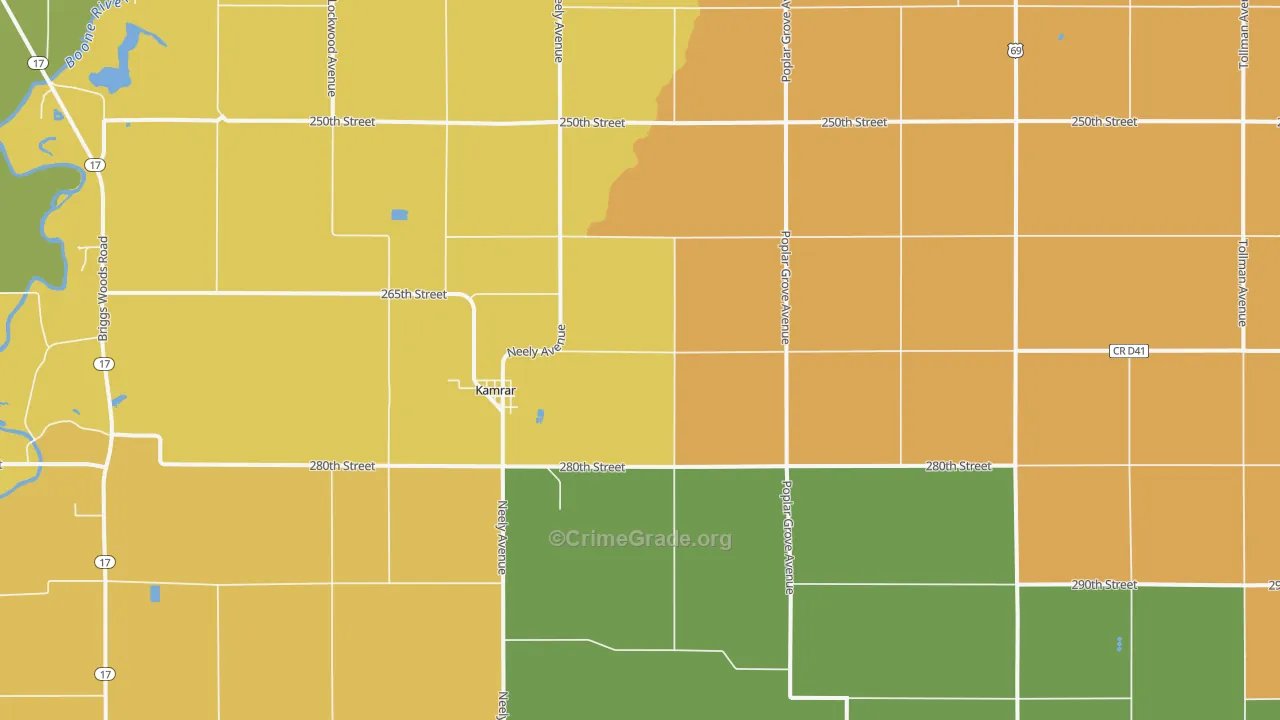 50132, IA Map of Drug-Related Crime Rates
