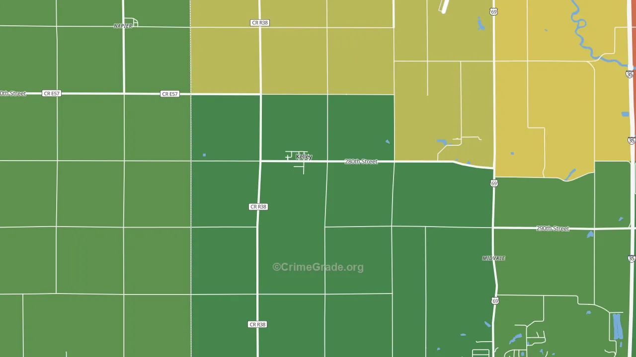 50134, IA Map of Drug-Related Crime Rates