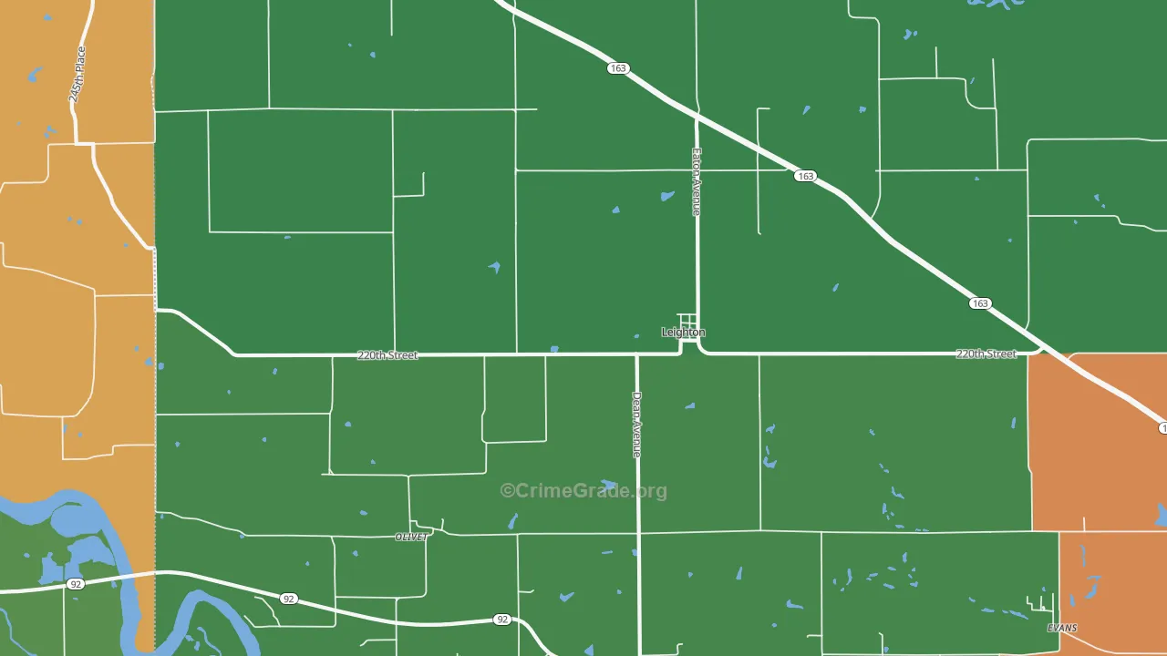 50143, IA Map of Drug-Related Crime Rates