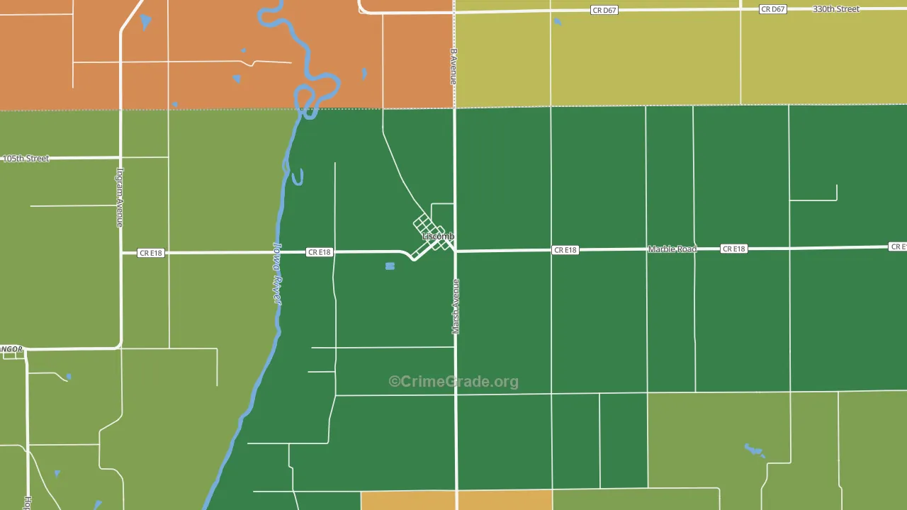 50148, IA Map of Drug-Related Crime Rates