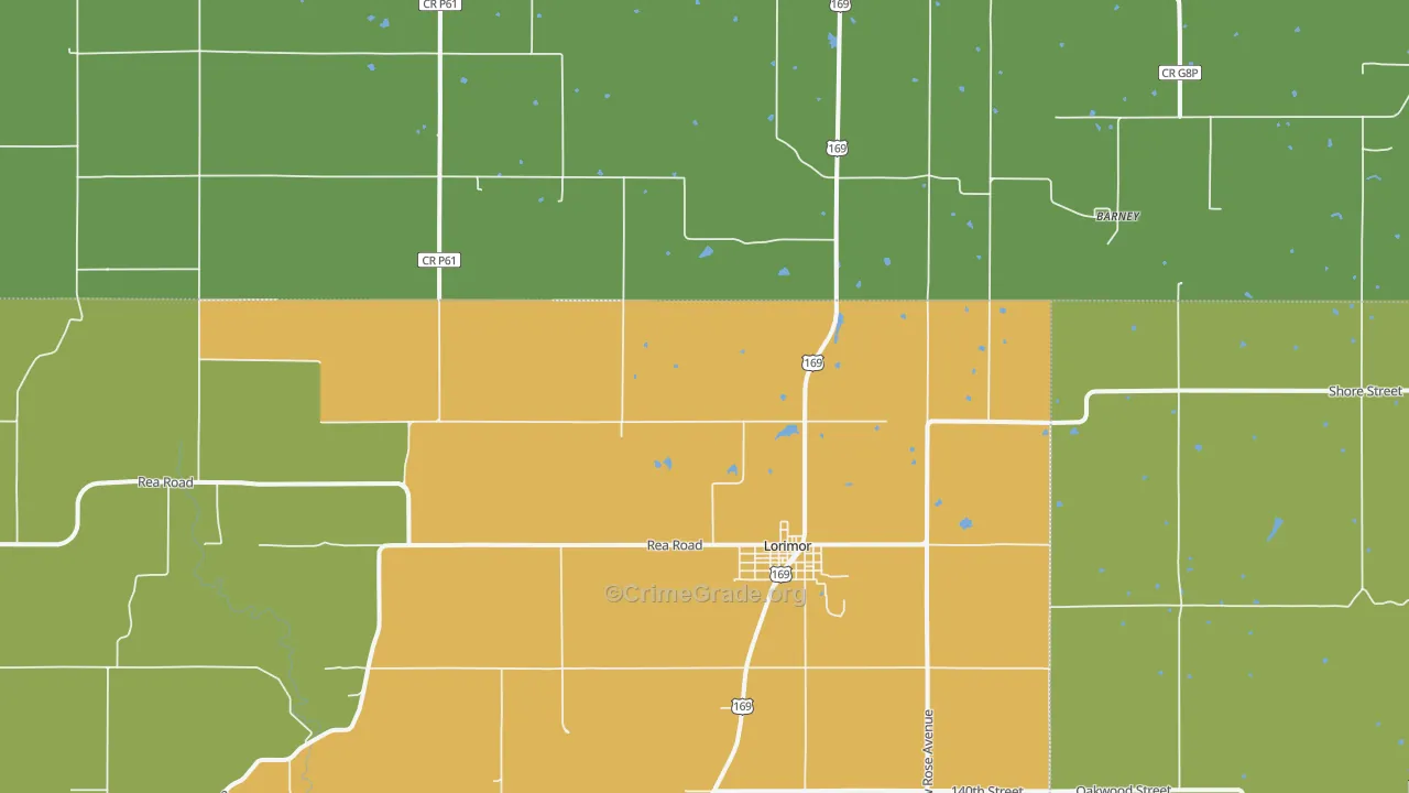 50149, IA Map of Drug-Related Crime Rates