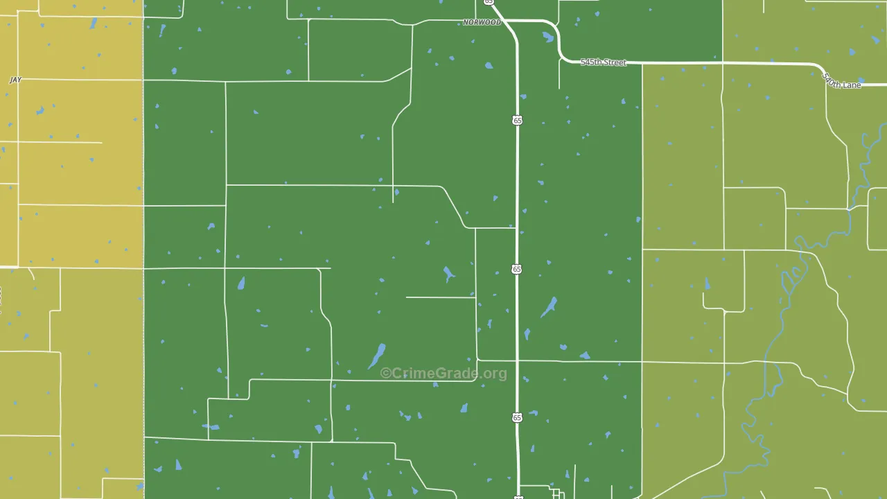 50151, IA Map of Drug-Related Crime Rates