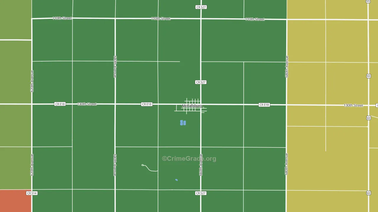 50154, IA Map of Drug-Related Crime Rates