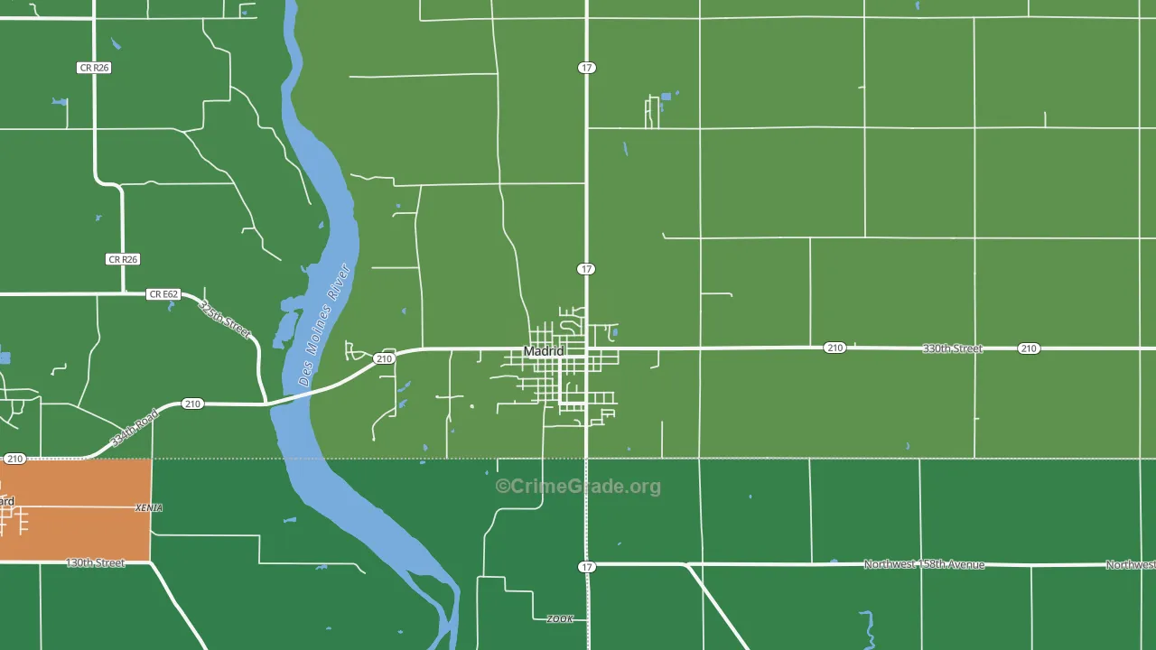 50156, IA Map of Drug-Related Crime Rates