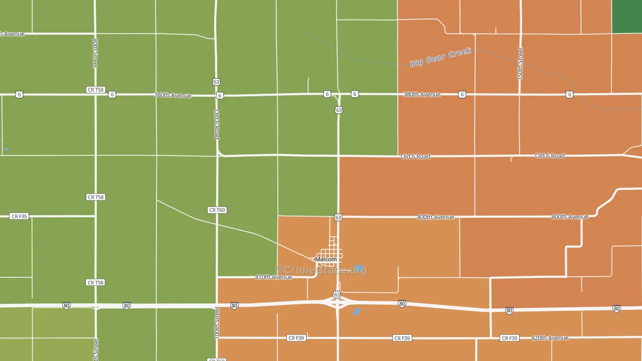 50157, IA Map of Drug-Related Crime Rates