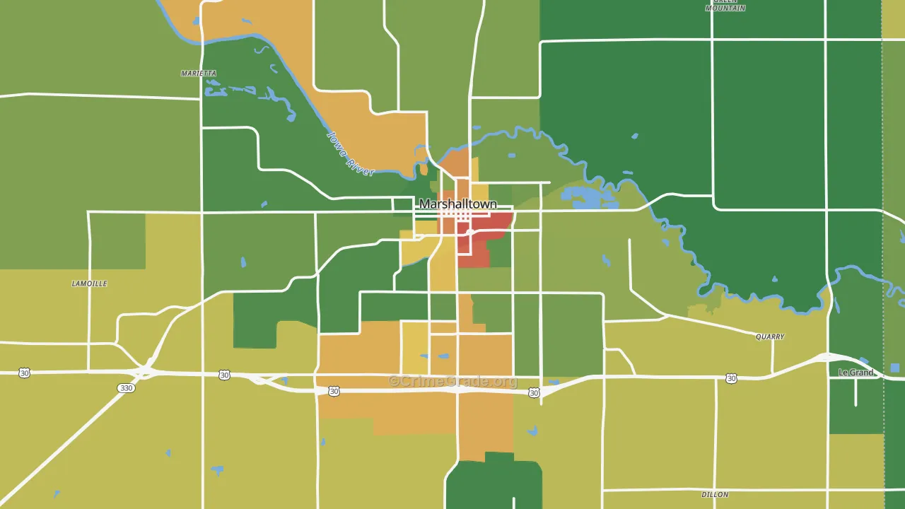50158, IA Map of Drug-Related Crime Rates