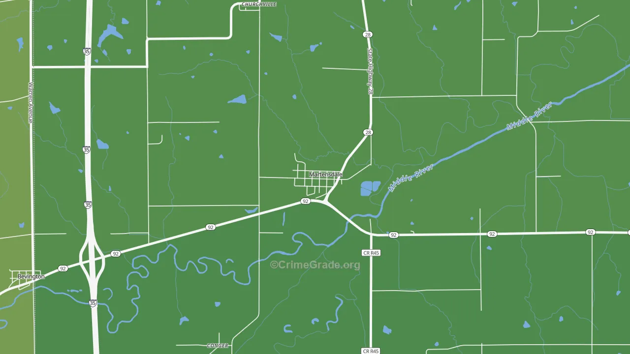 50160, IA Map of Drug-Related Crime Rates