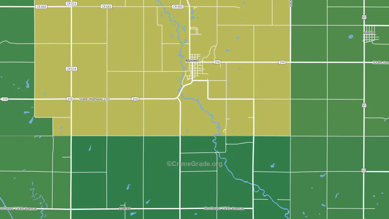50161, IA Map of Drug-Related Crime Rates