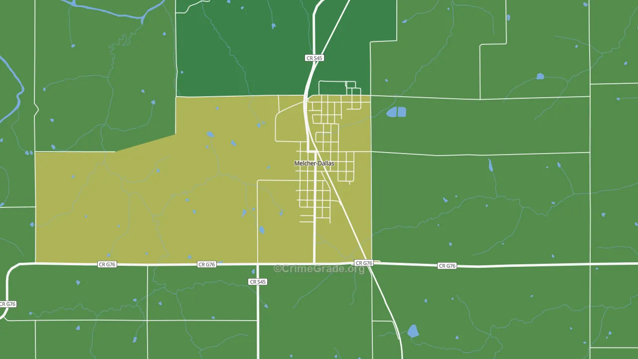 50163, IA Map of Drug-Related Crime Rates