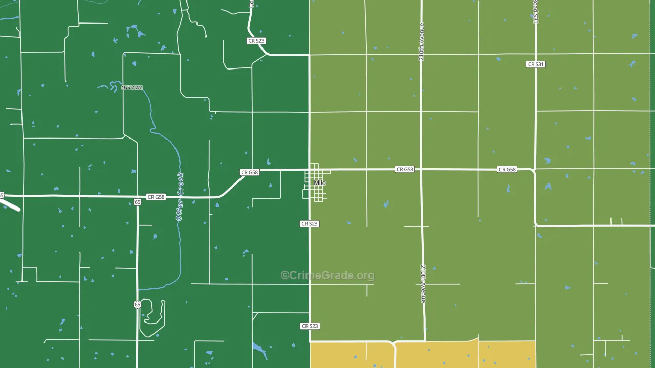 50166, IA Map of Drug-Related Crime Rates