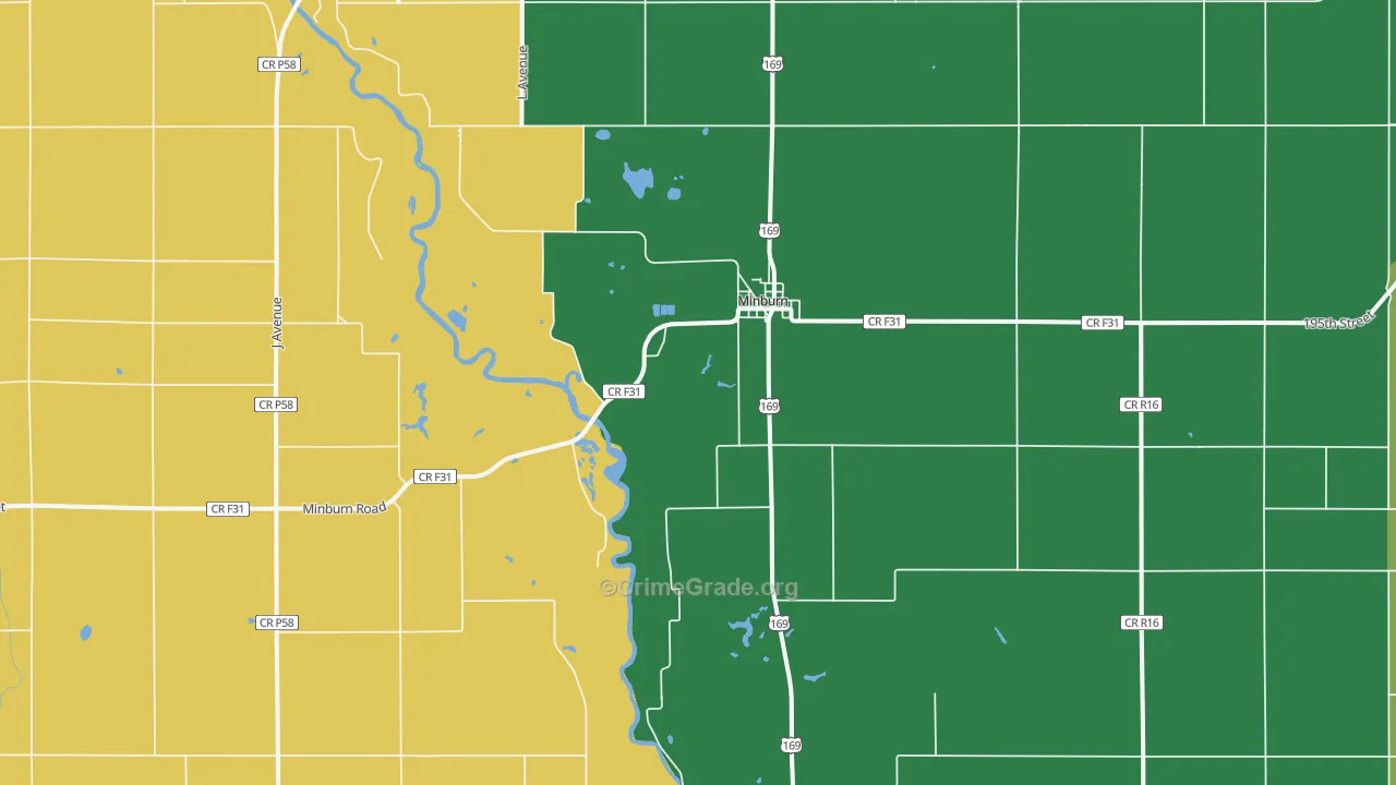 50167, IA Map of Drug-Related Crime Rates