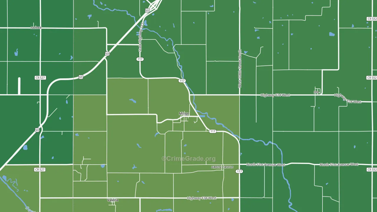 50168, IA Map of Drug-Related Crime Rates