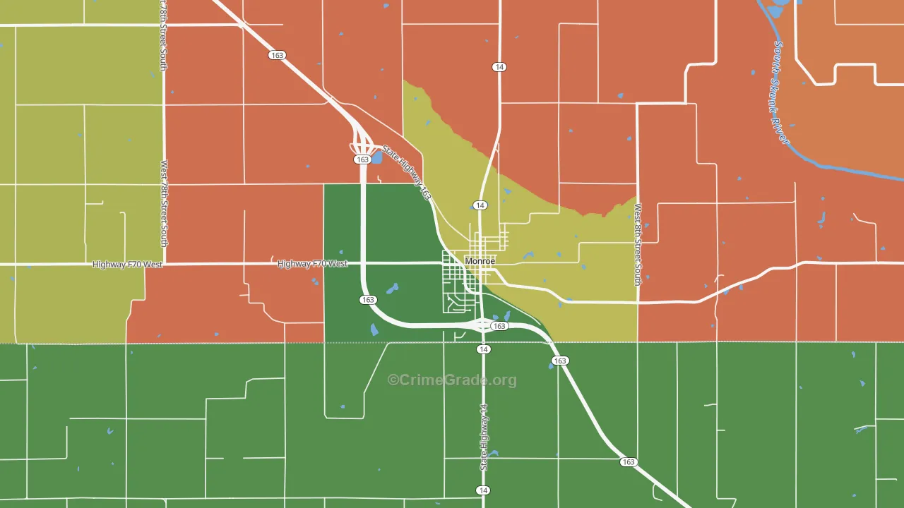 50170, IA Map of Drug-Related Crime Rates
