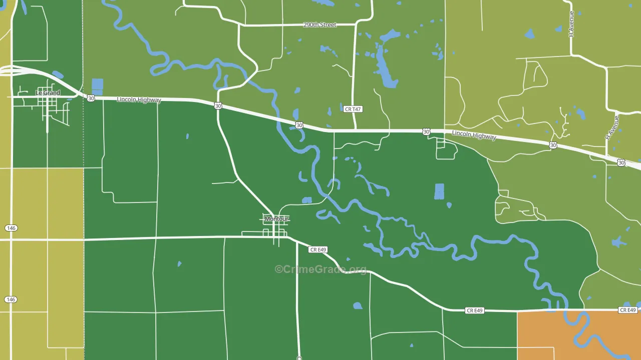 50173, IA Map of Drug-Related Crime Rates