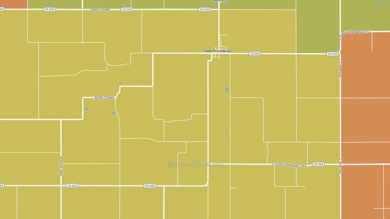 50206, IA Map of Drug-Related Crime Rates