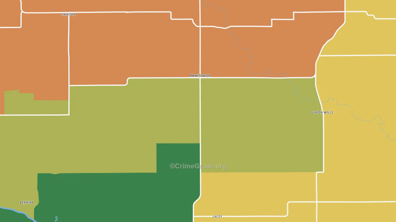50207, IA Map of Drug-Related Crime Rates