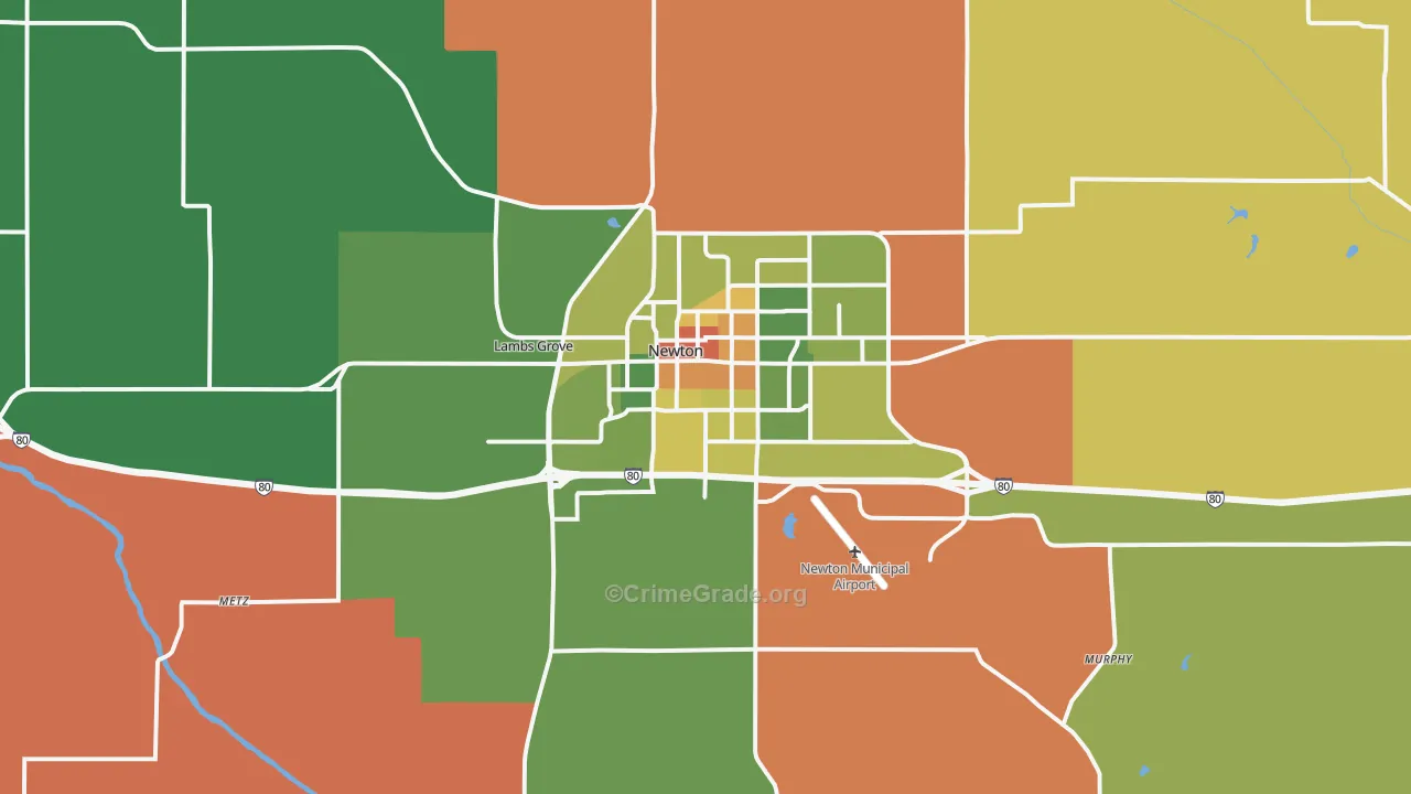 50208, IA Map of Drug-Related Crime Rates