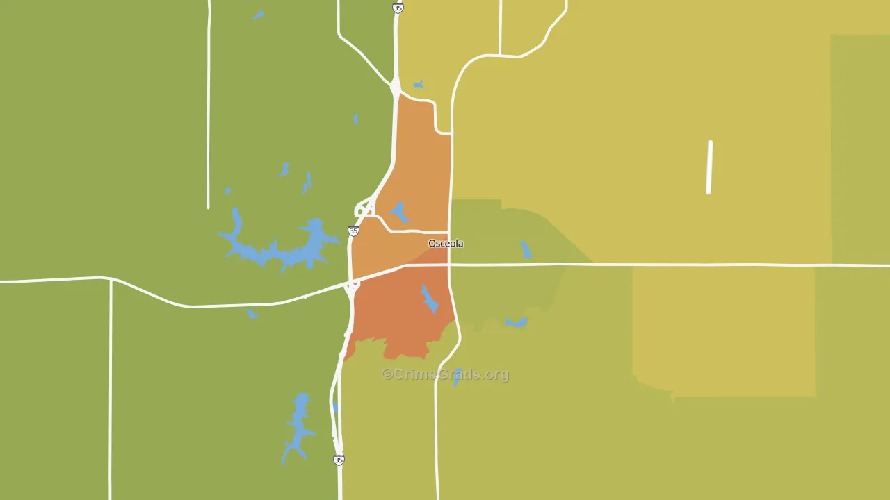 50213, IA Map of Drug-Related Crime Rates