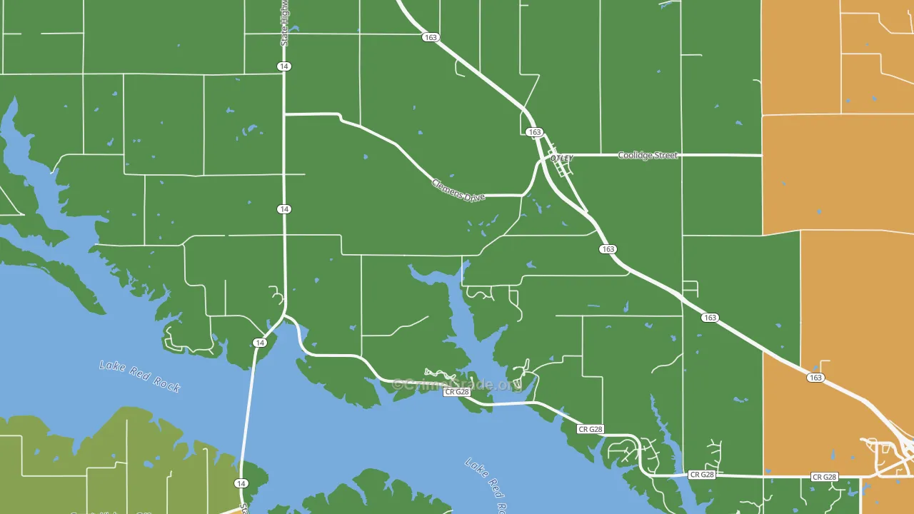 50214, IA Map of Drug-Related Crime Rates