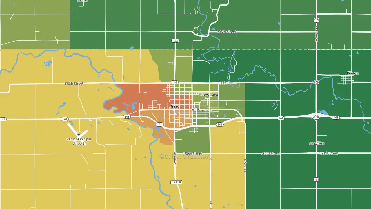 50220, IA Map of Drug-Related Crime Rates