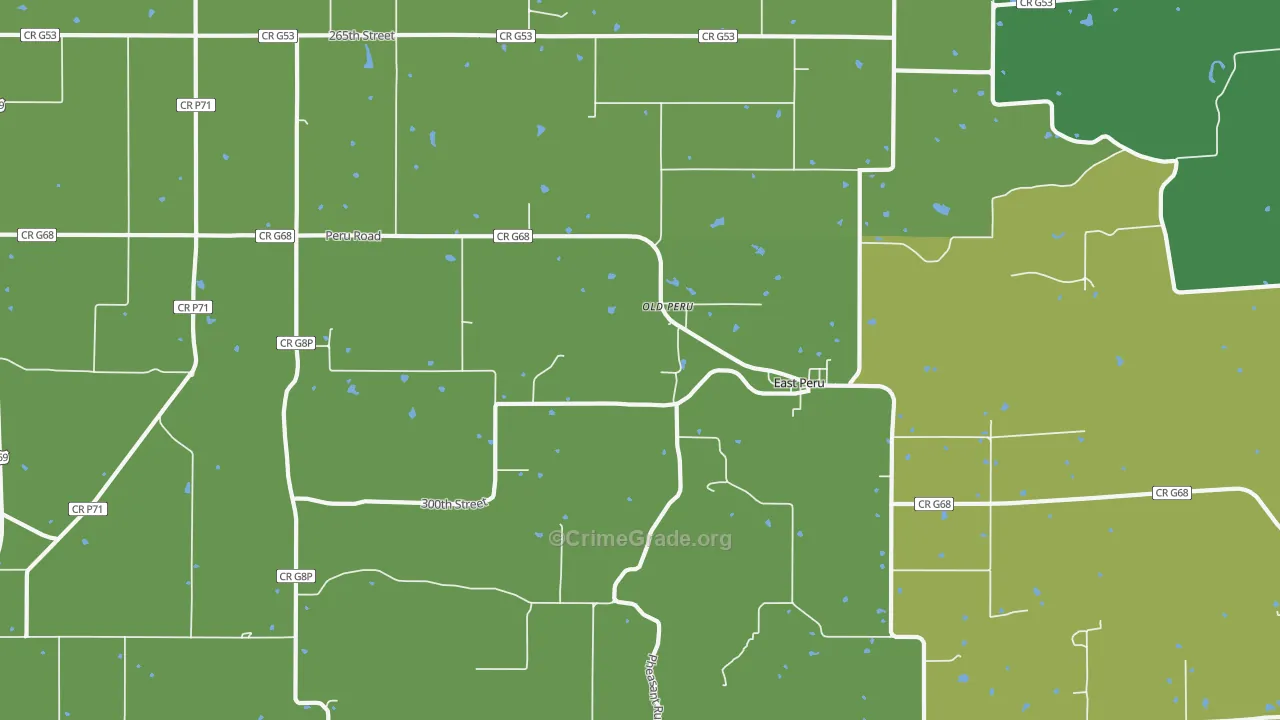 50222, IA Map of Drug-Related Crime Rates