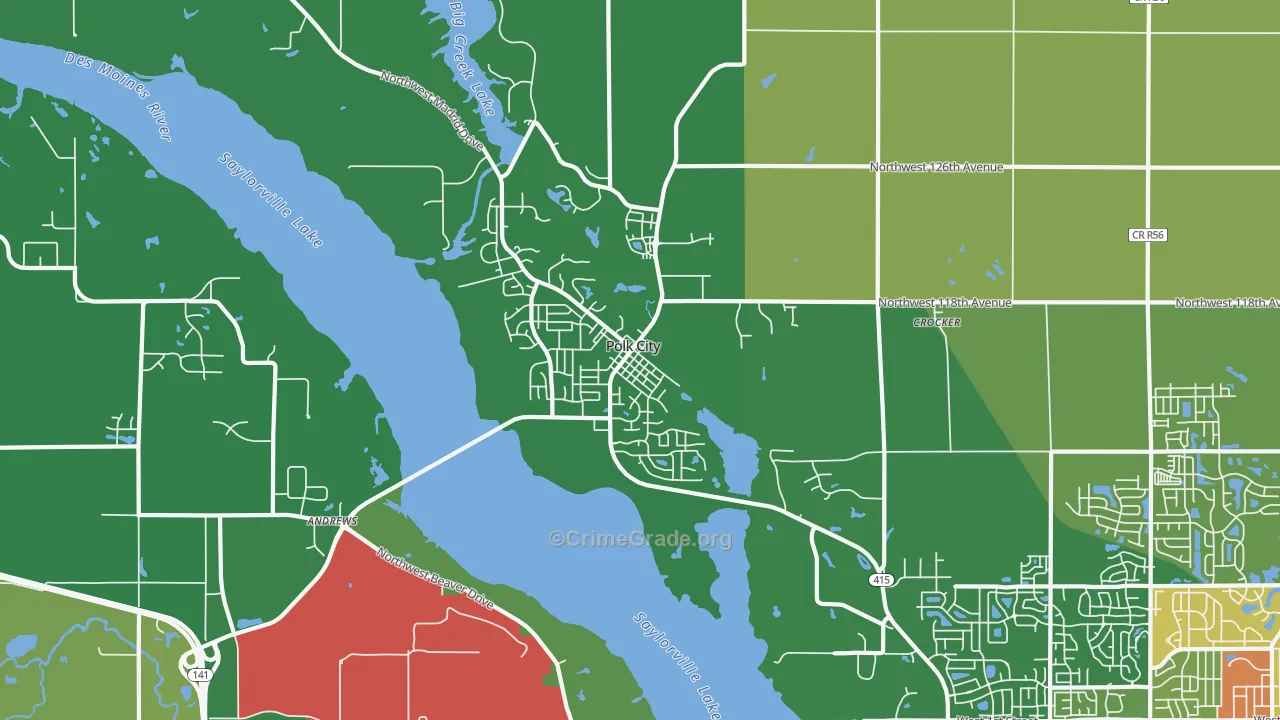 50226, IA Map of Drug-Related Crime Rates