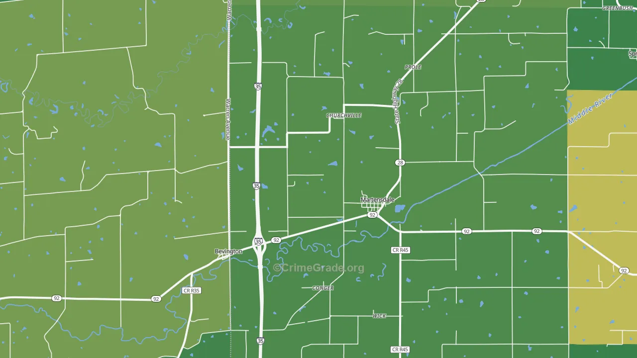 50229, IA Map of Drug-Related Crime Rates