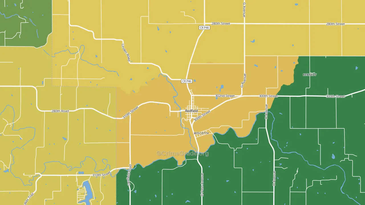 50233, IA Map of Drug-Related Crime Rates