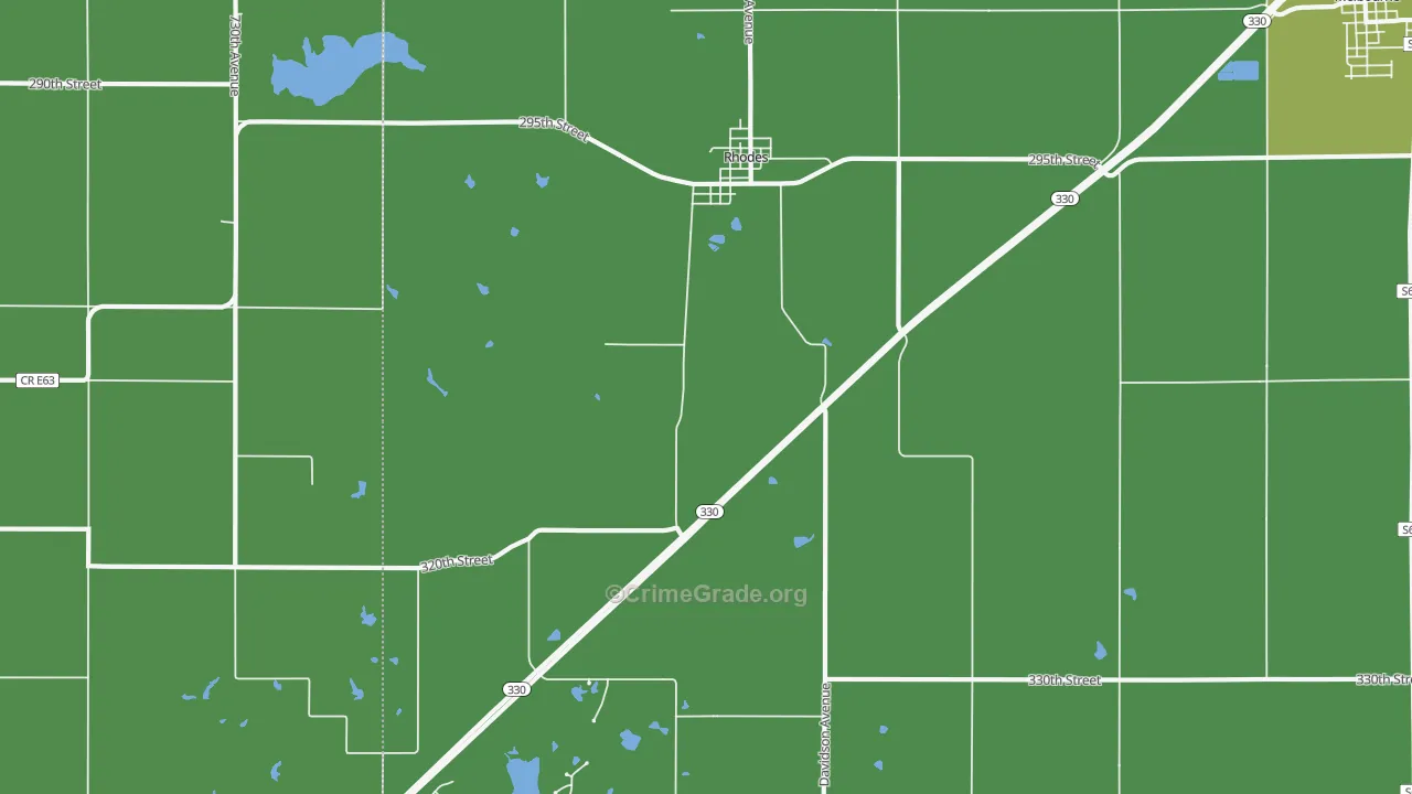 50234, IA Map of Drug-Related Crime Rates