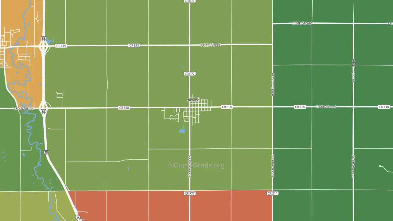 50236, IA Map of Drug-Related Crime Rates