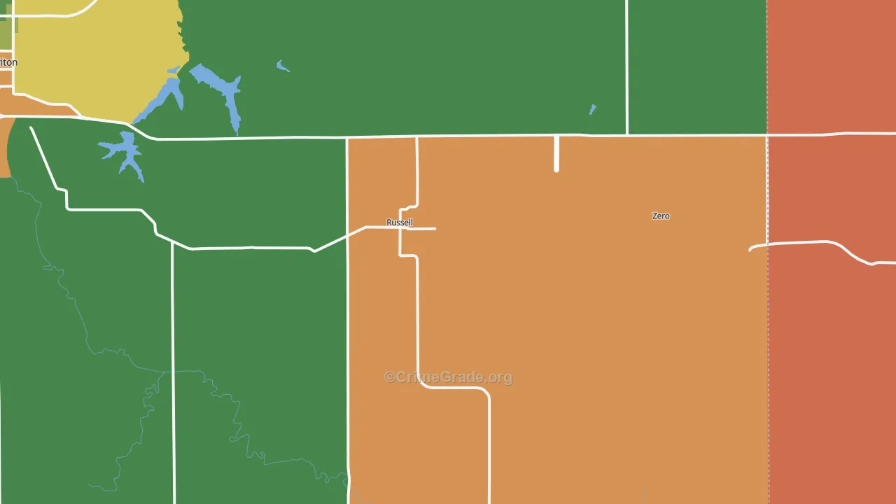 50238, IA Map of Drug-Related Crime Rates