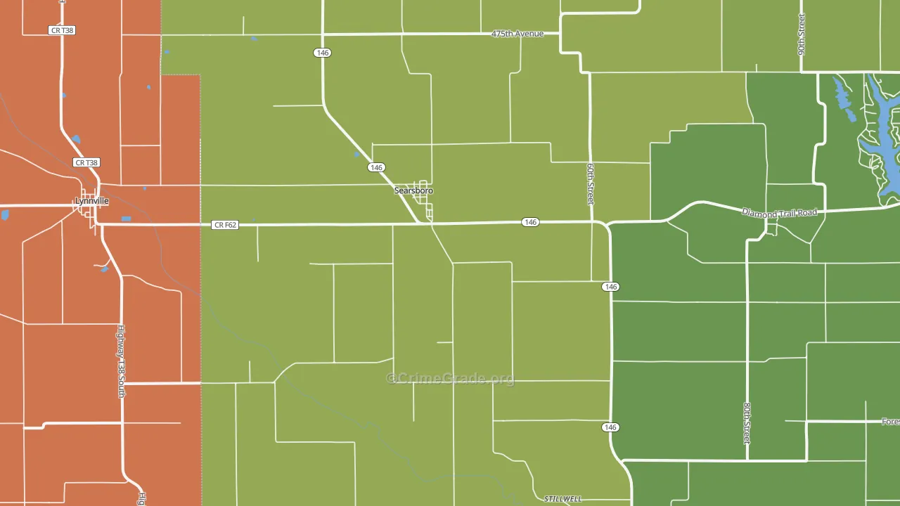 50242, IA Map of Drug-Related Crime Rates