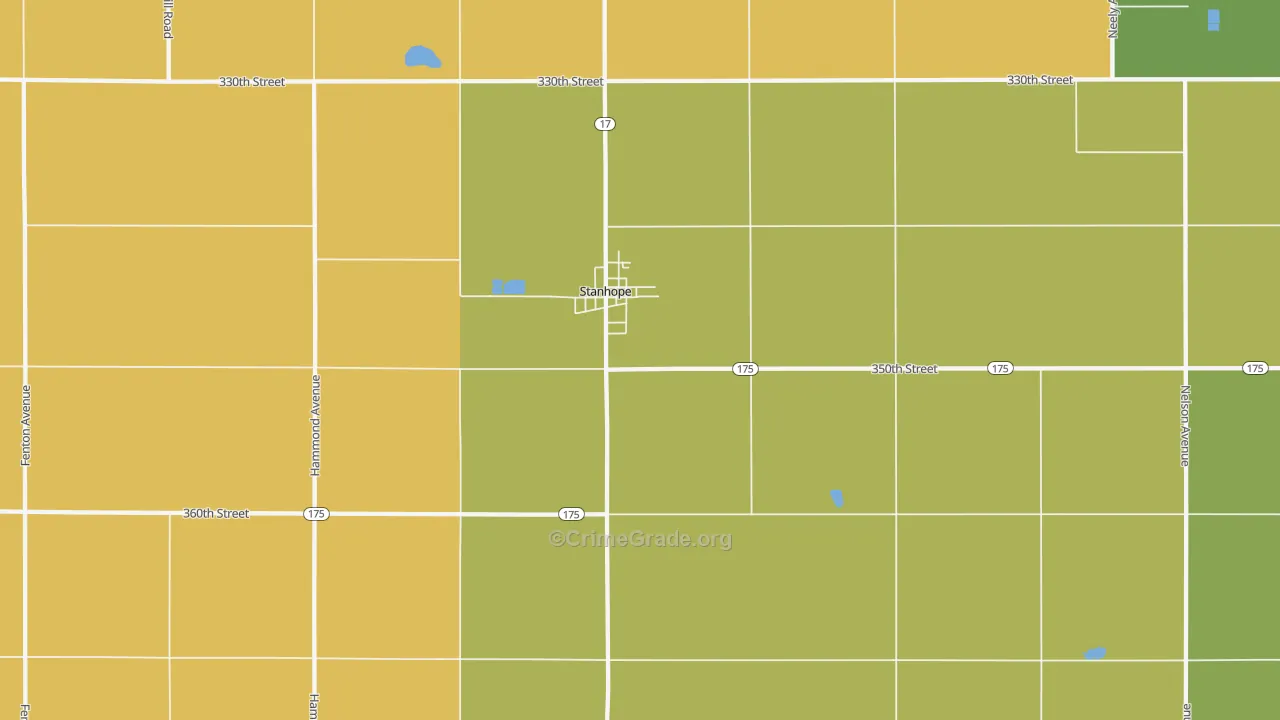 50246, IA Map of Drug-Related Crime Rates