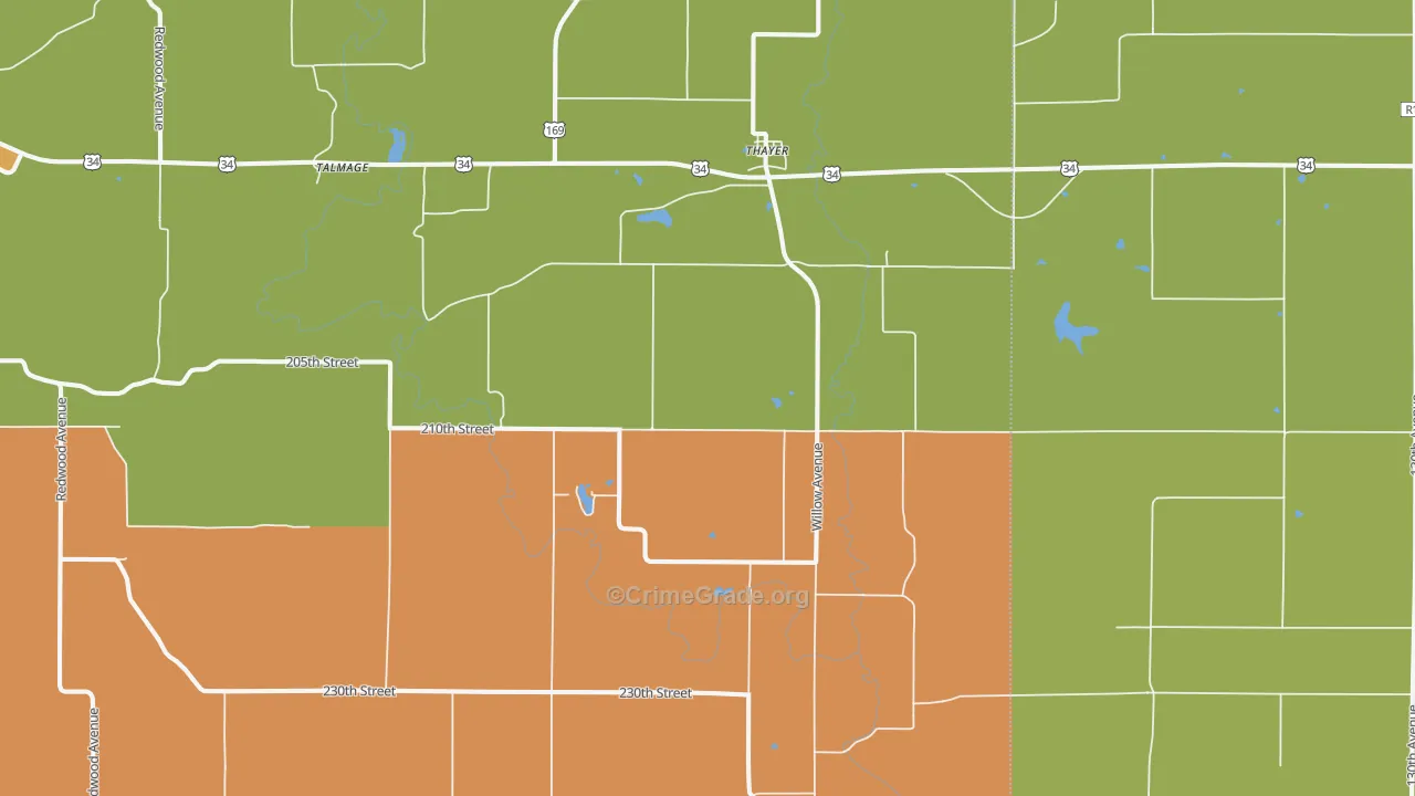50254, IA Map of Drug-Related Crime Rates