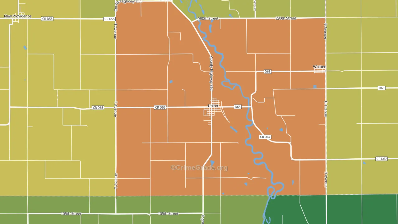 50258, IA Map of Drug-Related Crime Rates