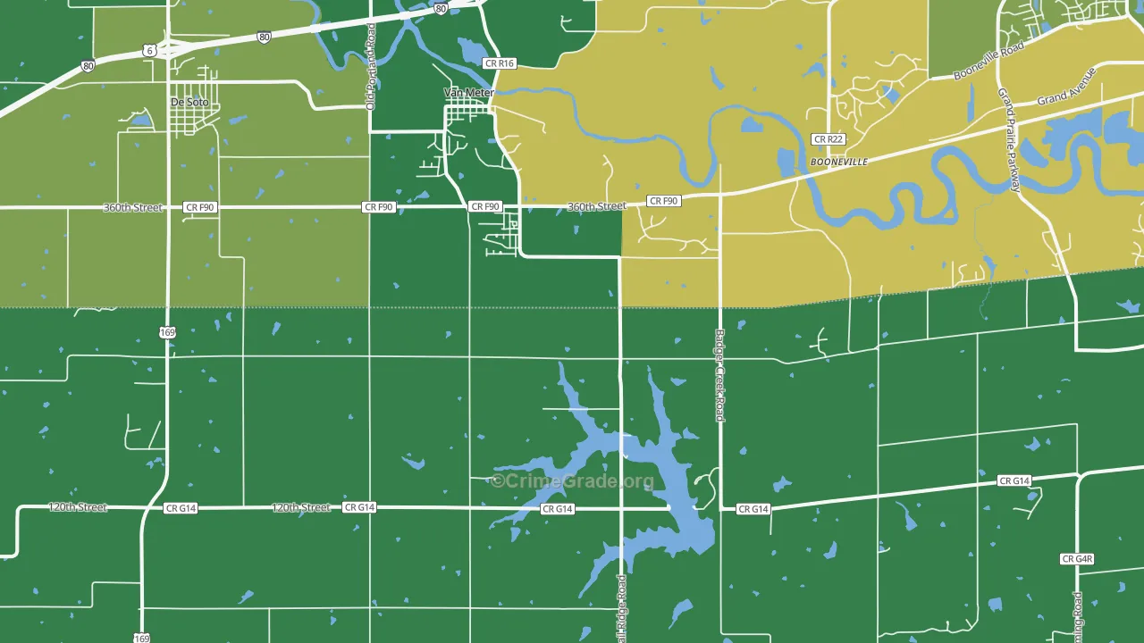 50261, IA Map of Drug-Related Crime Rates