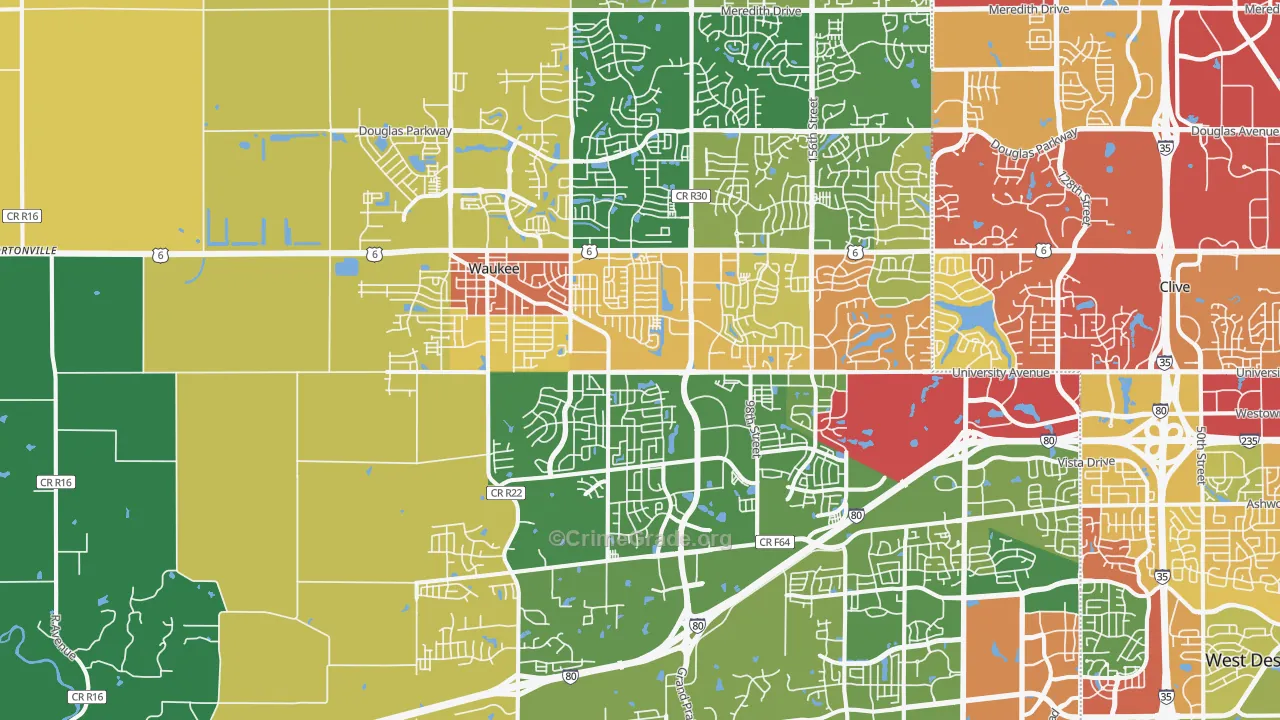 50263, IA Map of Drug-Related Crime Rates