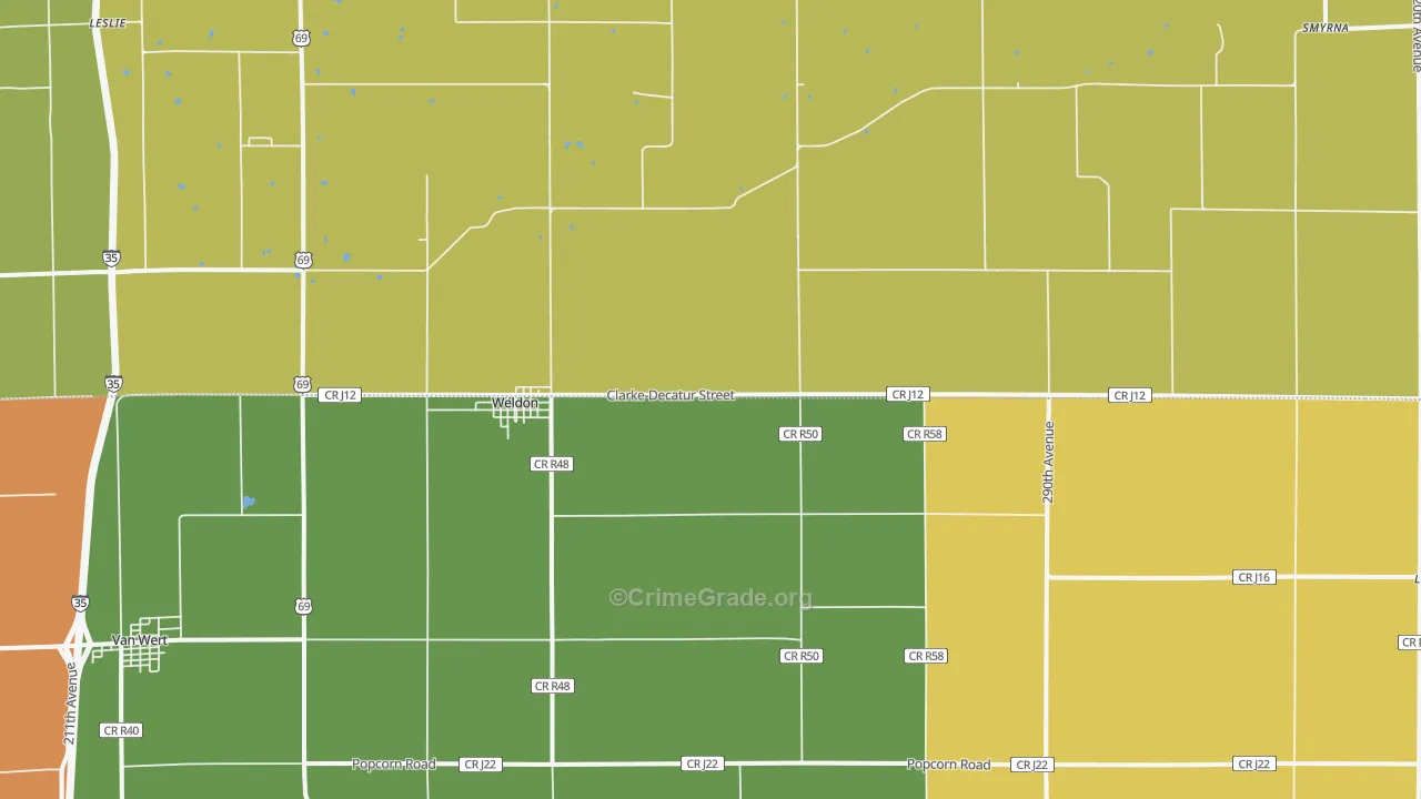 50264, IA Map of Drug-Related Crime Rates