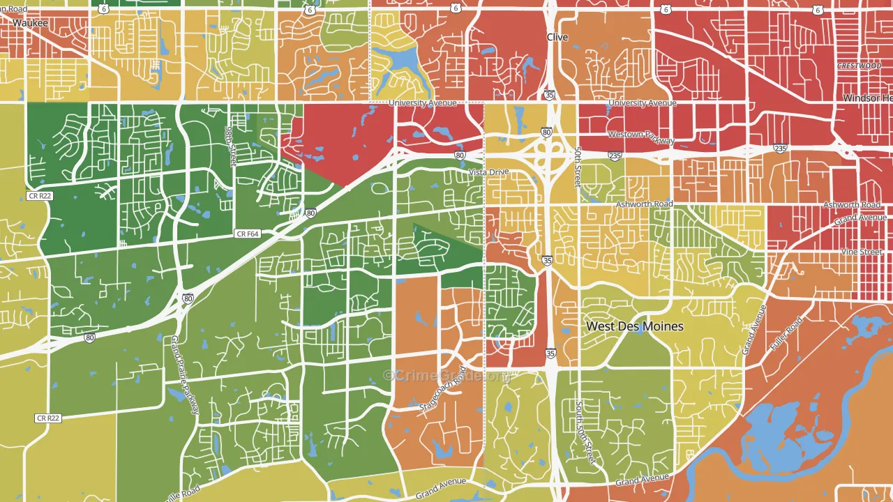 50266, IA Map of Drug-Related Crime Rates