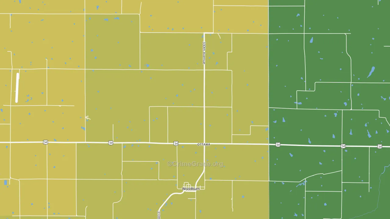50275, IA Map of Drug-Related Crime Rates